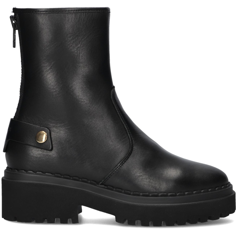 Nubikk Enkelboots Dames Fae Leva Fur
