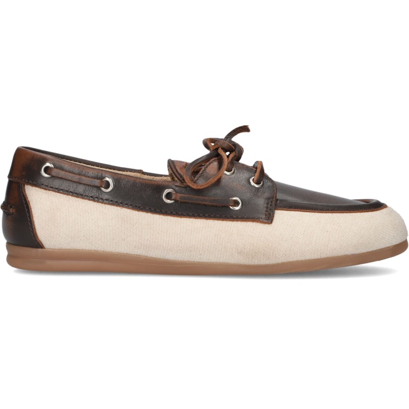Posa Loafers
Dames Boat Loafer Brushed Linen