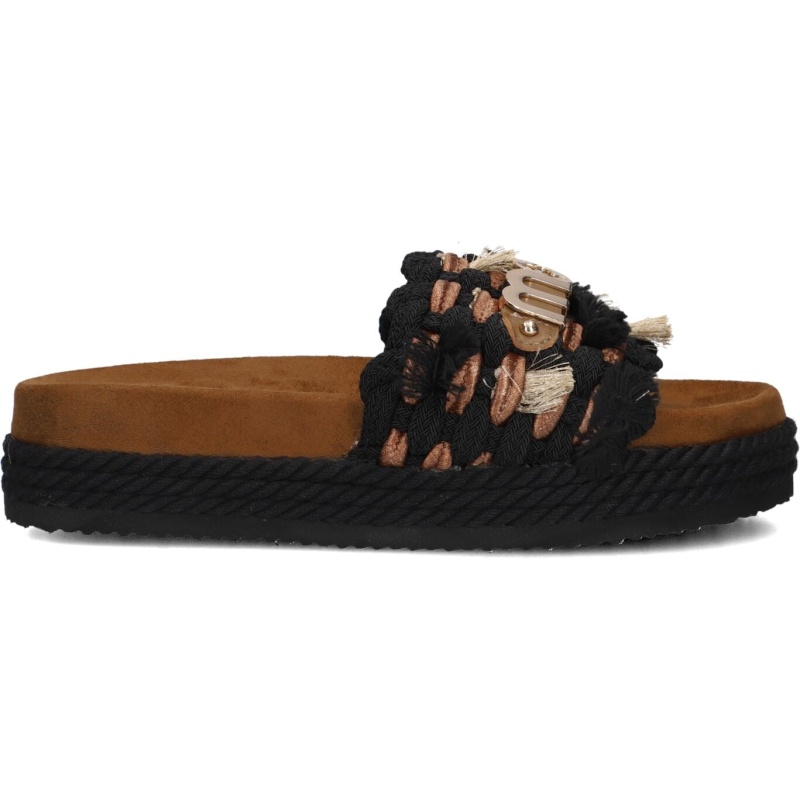 Mou Slippers
Dames Monoband Rope Sandal Fringes