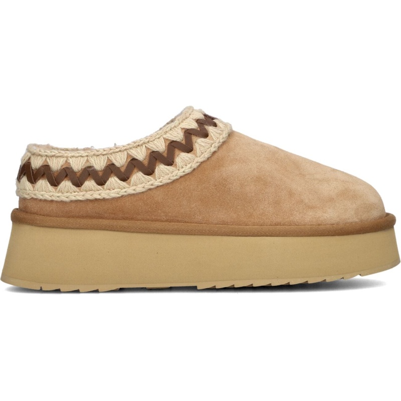 Mou Pantoffels
Dames Platform Clog Suede Leather St