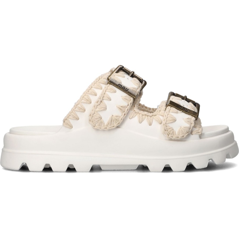 Mou Slippers
Dames Eva One-piece Slide Two-buckles