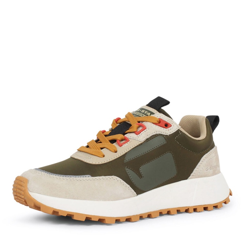 G-Star Theq Run  sneaker groen beige