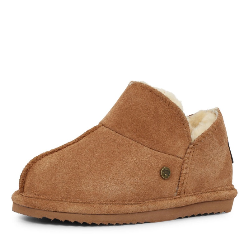 Warmbat Willow pantoffels kids cognac