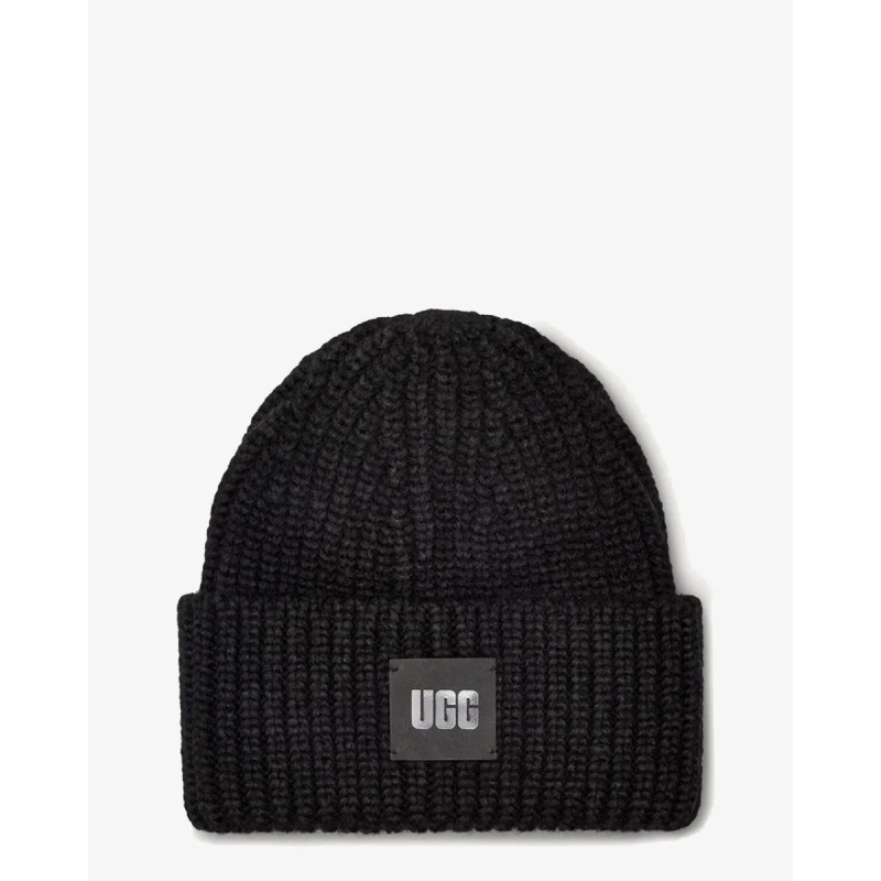 Ugg Chunky Rib Beanie Black Muts