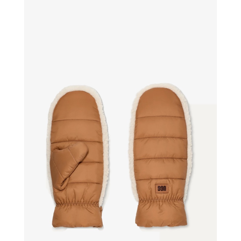 Ugg UGGfluff Mitten Chestnut  Handschoenen