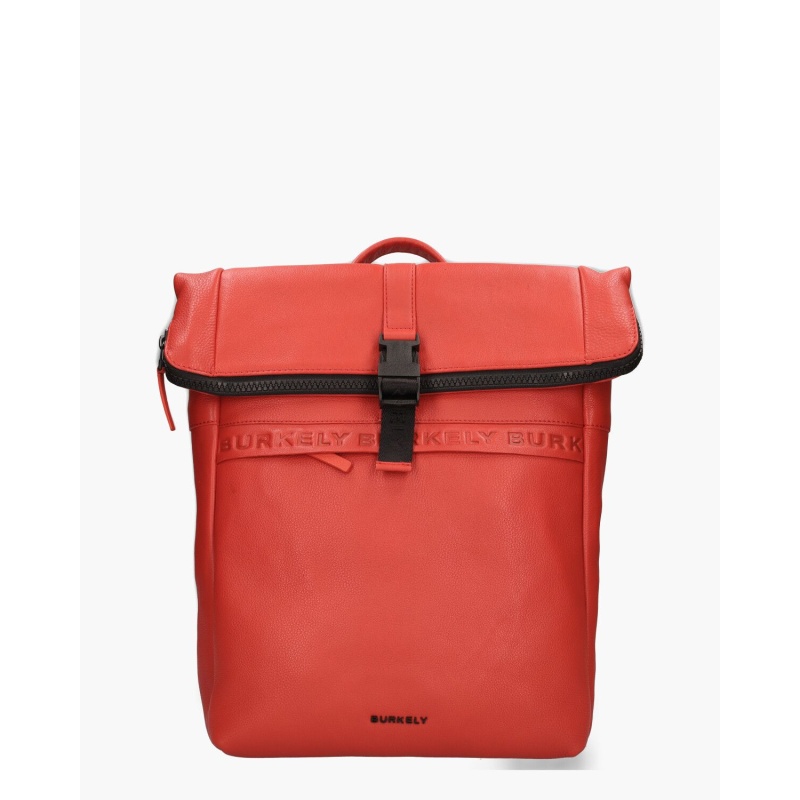 Burkely Minimal Mason Rolltop Backpack Rood