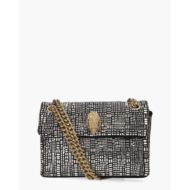 Kurt Geiger Mini Kensington Crystals  Zwart/Zilver