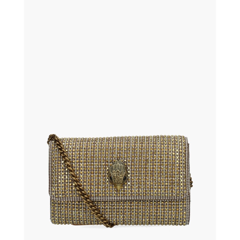Kurt Geiger Kensington Chain Wallet Beige/Bruin Portemonnee/