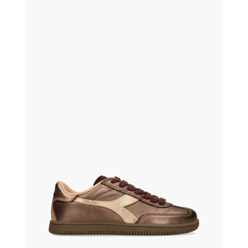 Diadora Sport Trainer Metalized Donkerbruin/Roségoud