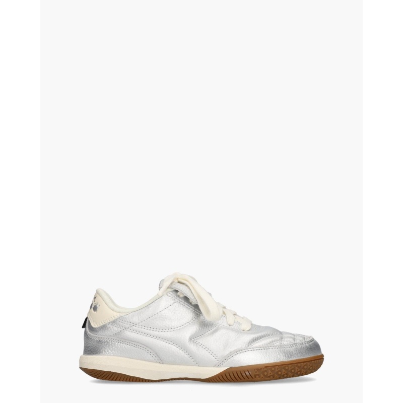 Diadora Heritage Gold Indoor Metallic Zilver