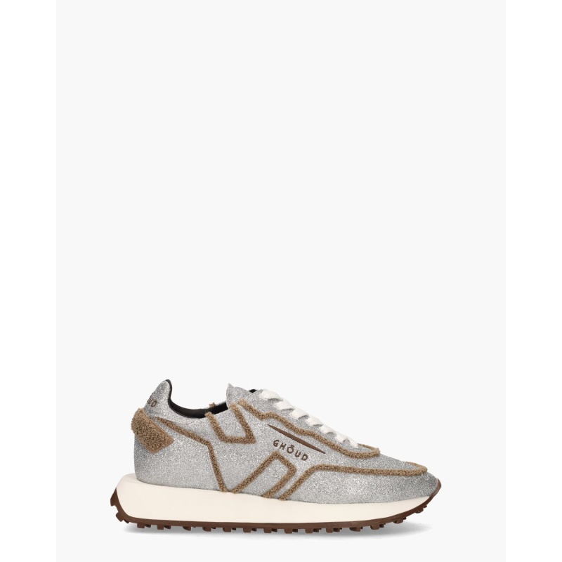 Ghoud Rush One Low Glitter Zilver/Bruin