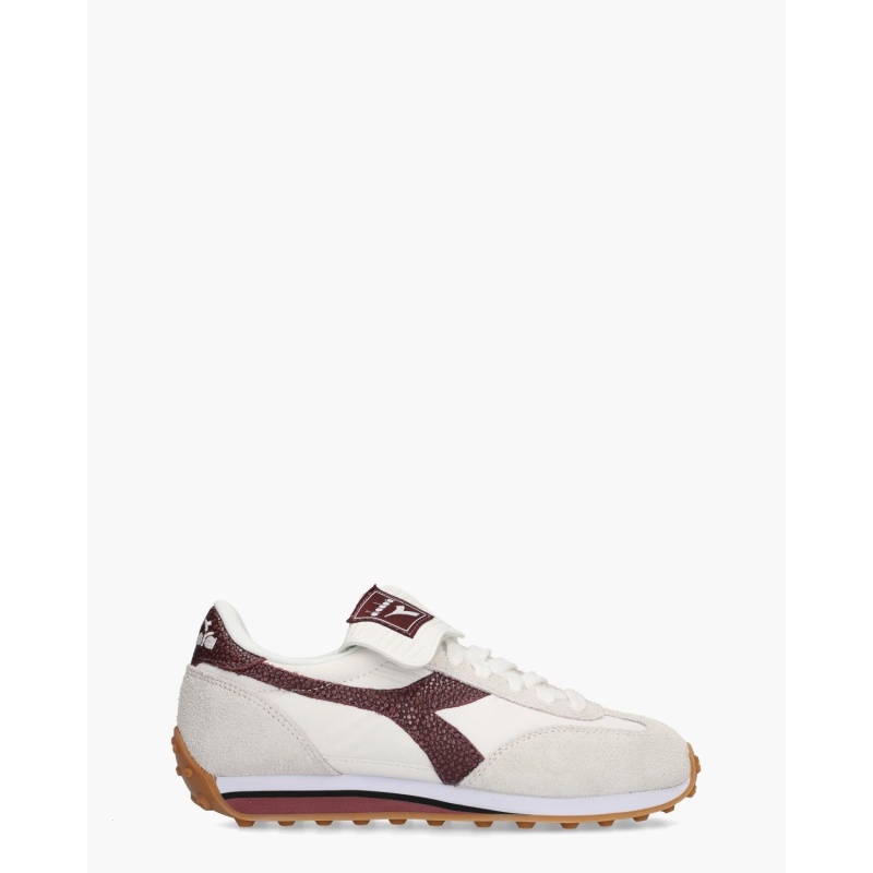 Diadora Heritage Rally Indoor Wit/Bordeauxrood