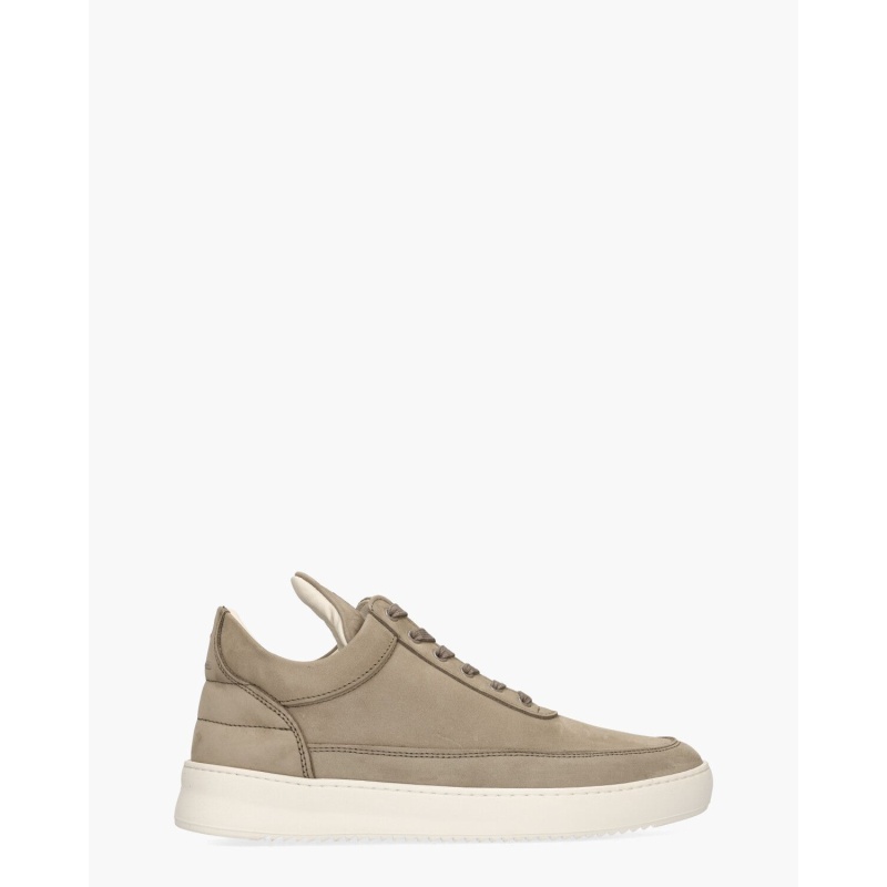 Filling Pieces Low Top Nubuck Taupe