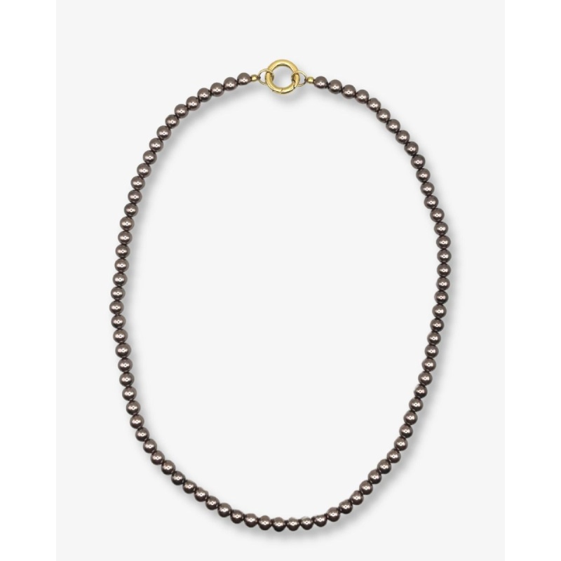 Bonnie Studios Donkerbruin Pearl Ketting