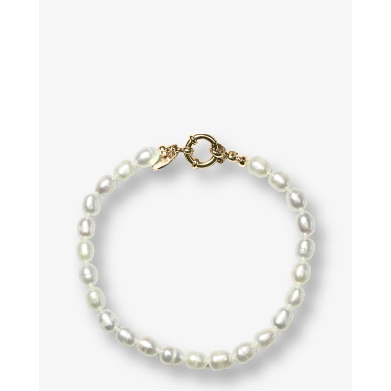 Bonnie Studios Boris Pearl Wit Armband
