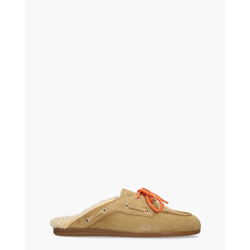 Posa Boat  Mule Fur Lichtbruin