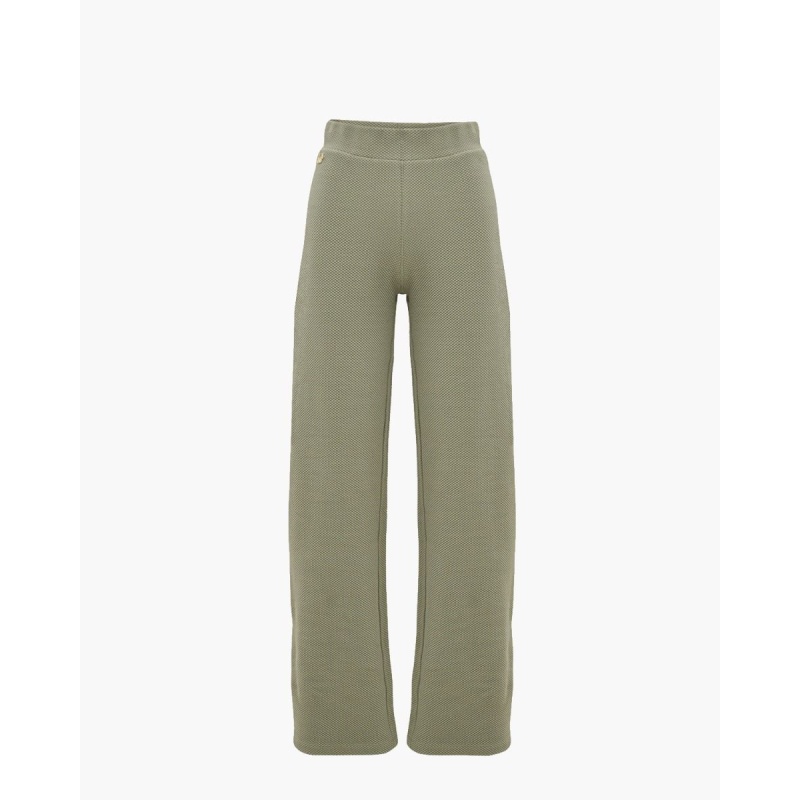 Lune Moon Classic Flared Pants Groen broek