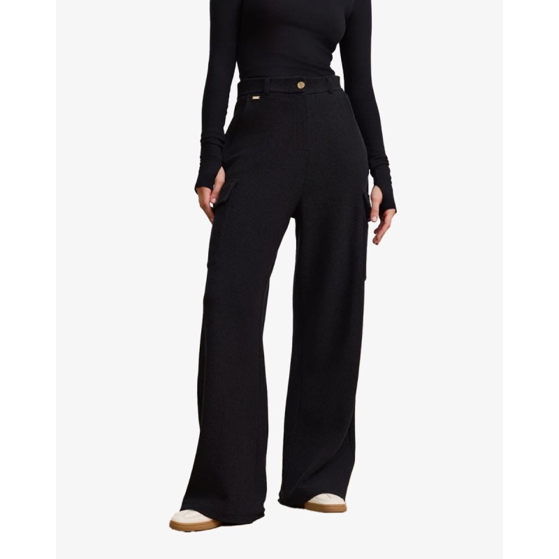 Lune Moon Classic Cargo Pants Zwart  Cargobroek