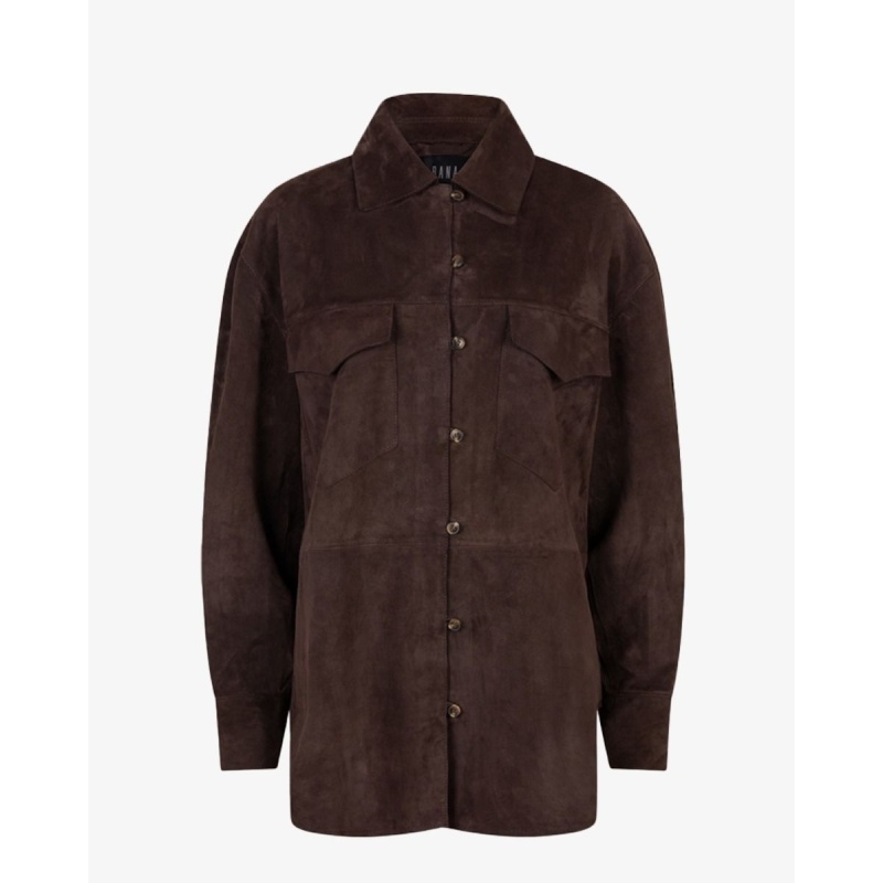 Ibana Bodi Donkerbruin blouse