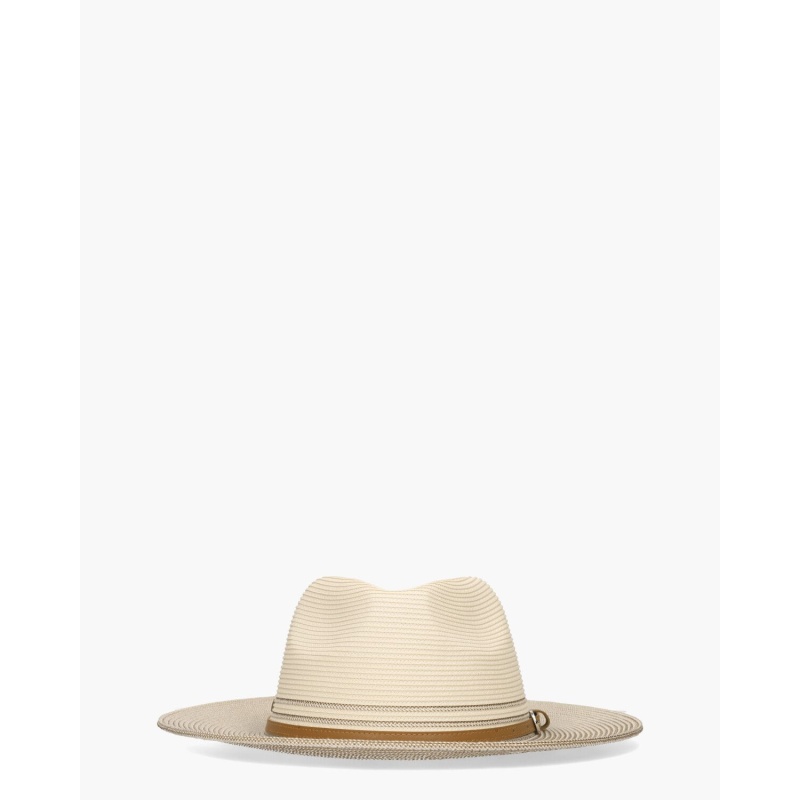 House Of Ord Bella Off-White/Cognac Hoed