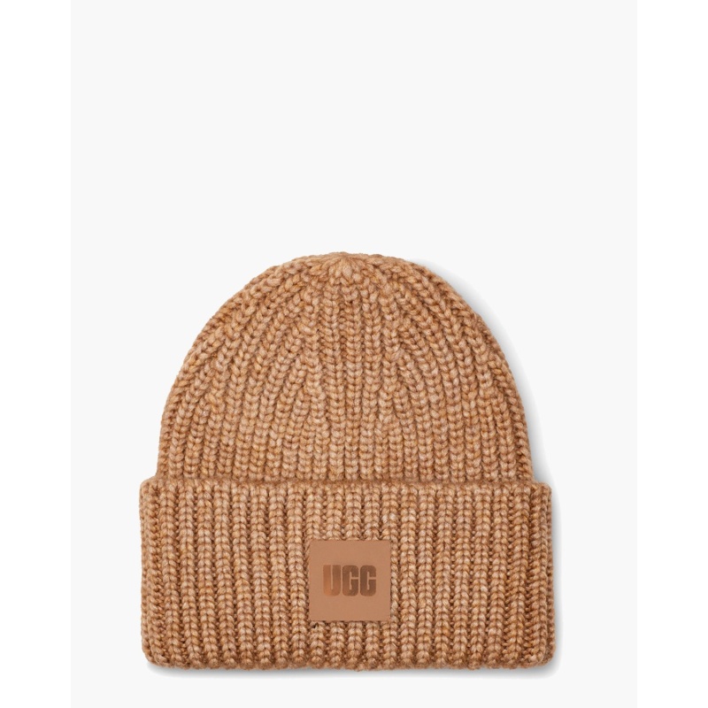 Ugg Chunky Rib Beanie Camel Muts