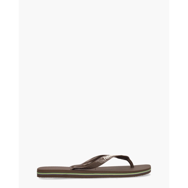 Havaianas Brasil Logo Donkerbruin