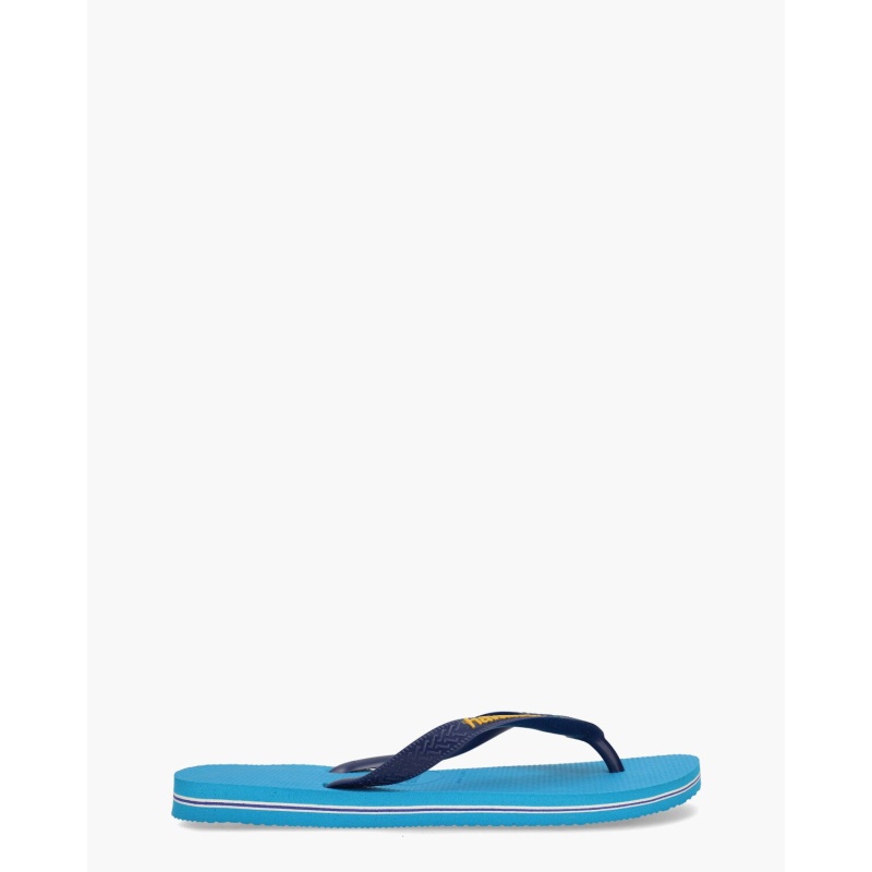 Havaianas Brasil Logo Turquoise