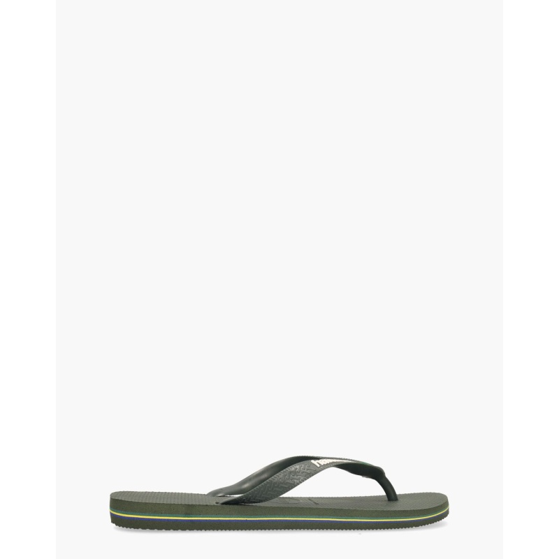 Havaianas Brasil Logo Donkergroen