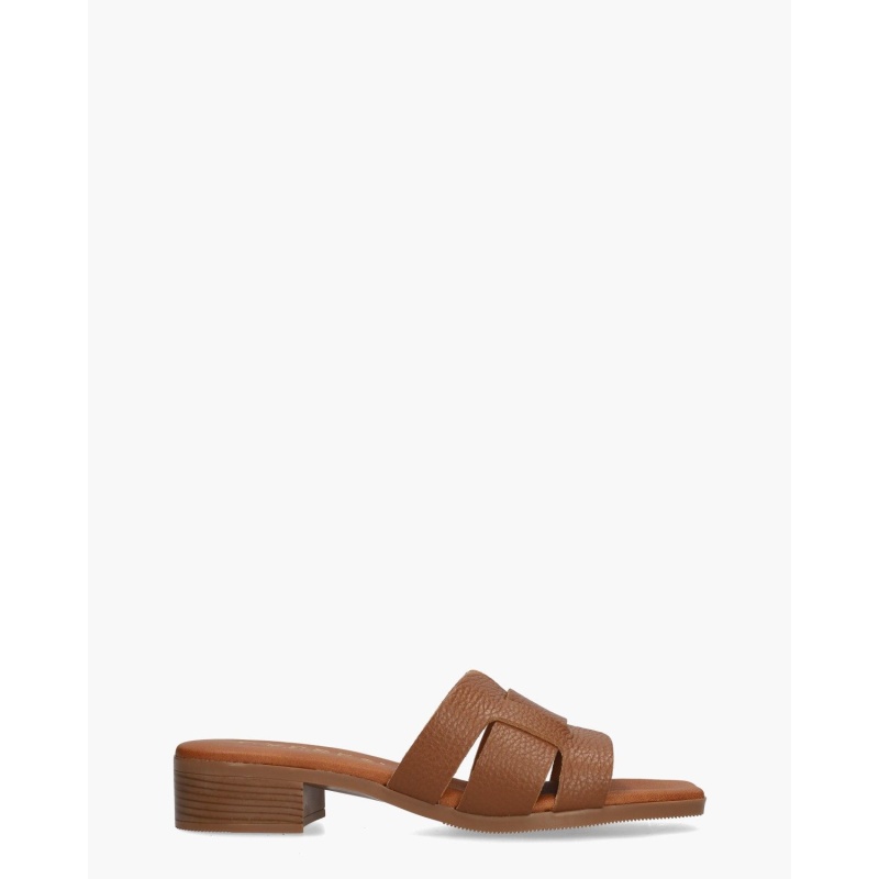 Oh My Sandals Wohmy Cognac
