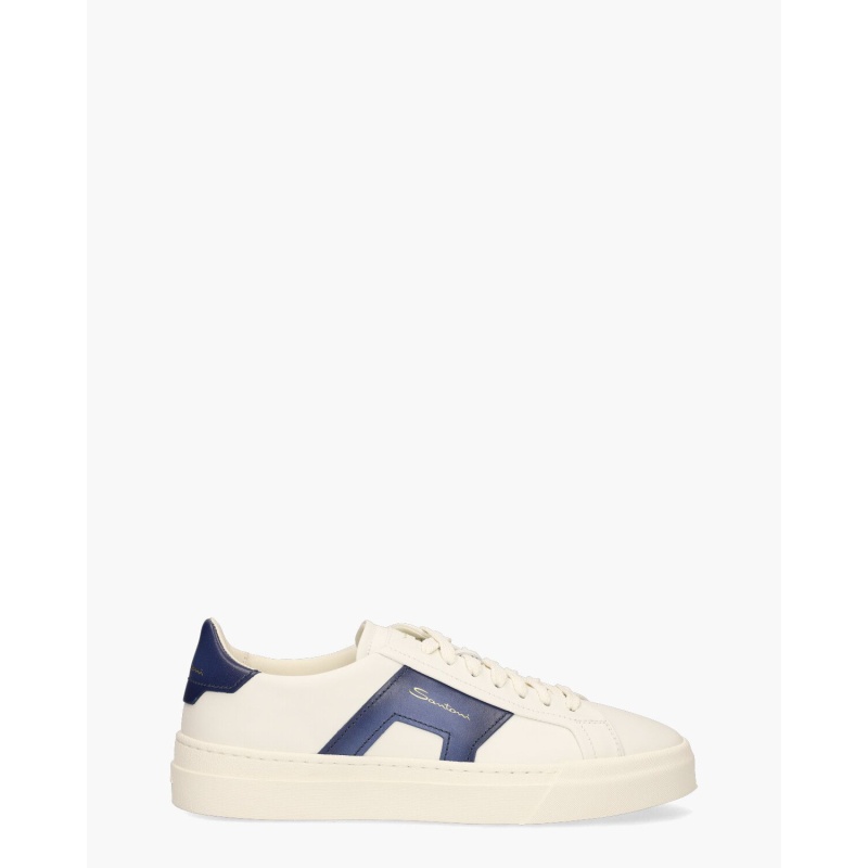 Santoni 21779 Wit/Blauw