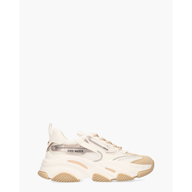 Steve Madden Possession-E Wit/Beige/Roségoud