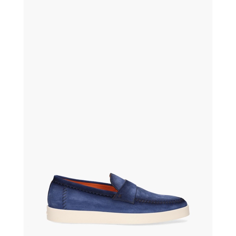 Santoni 18087 Kobaltblauw