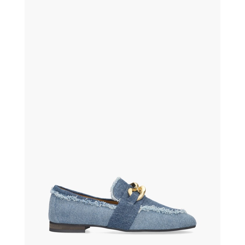 Babouche Wianna Jeansblauw