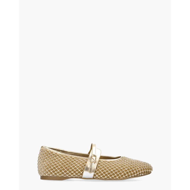 Steve Madden Rejoice-R Flat Shoe Goud