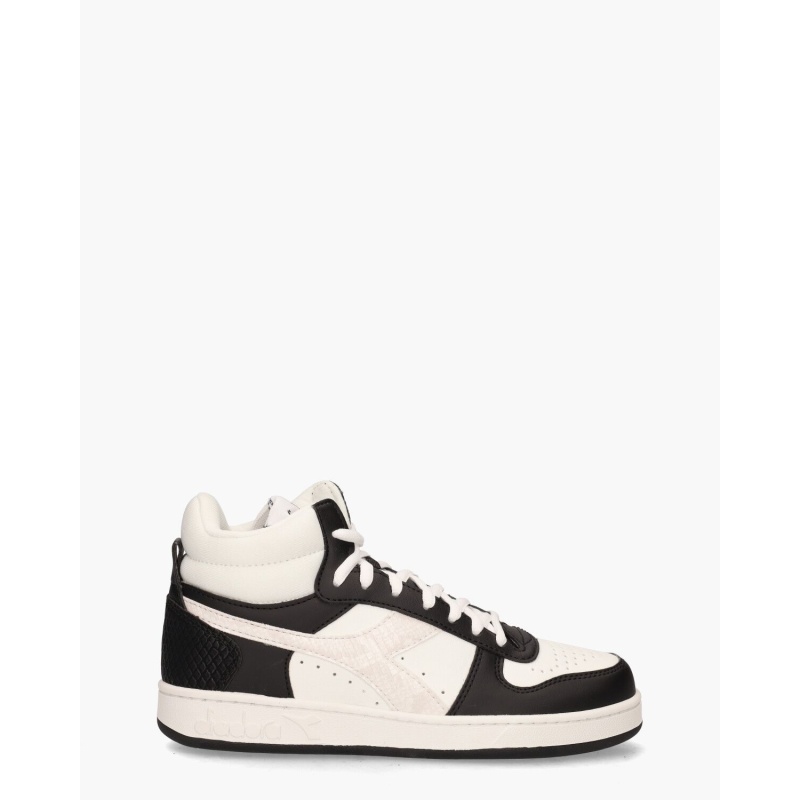 Diadora Sport Magic Basket Demi Reptile Wit/Zwart