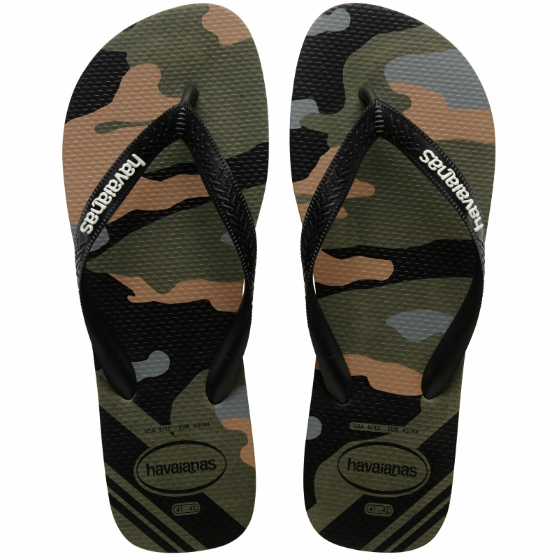 Havaianas Kids top camu green Groen