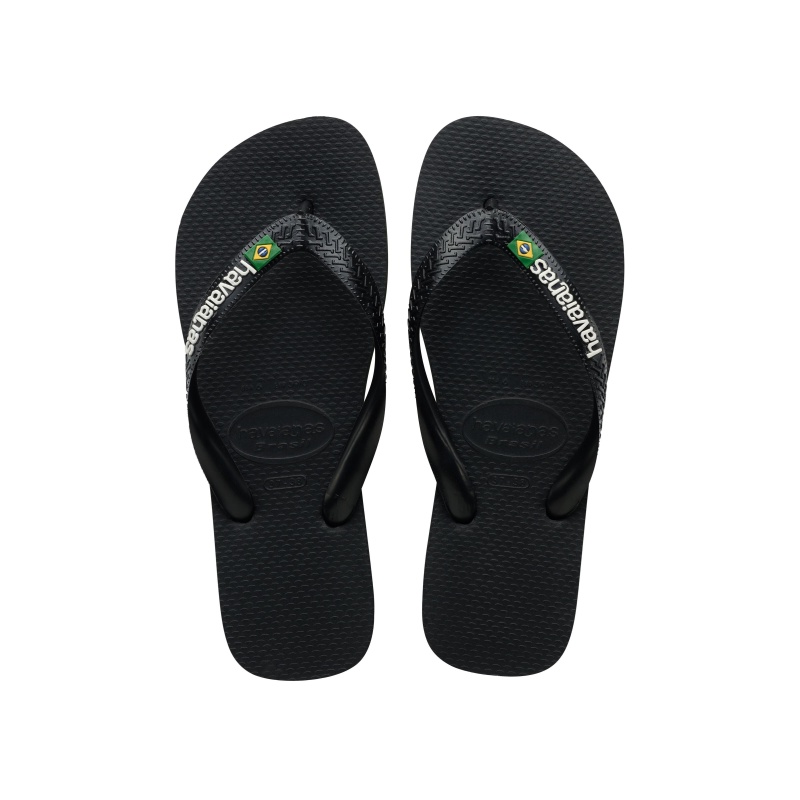 Havaianas Brasil logo black Zwart