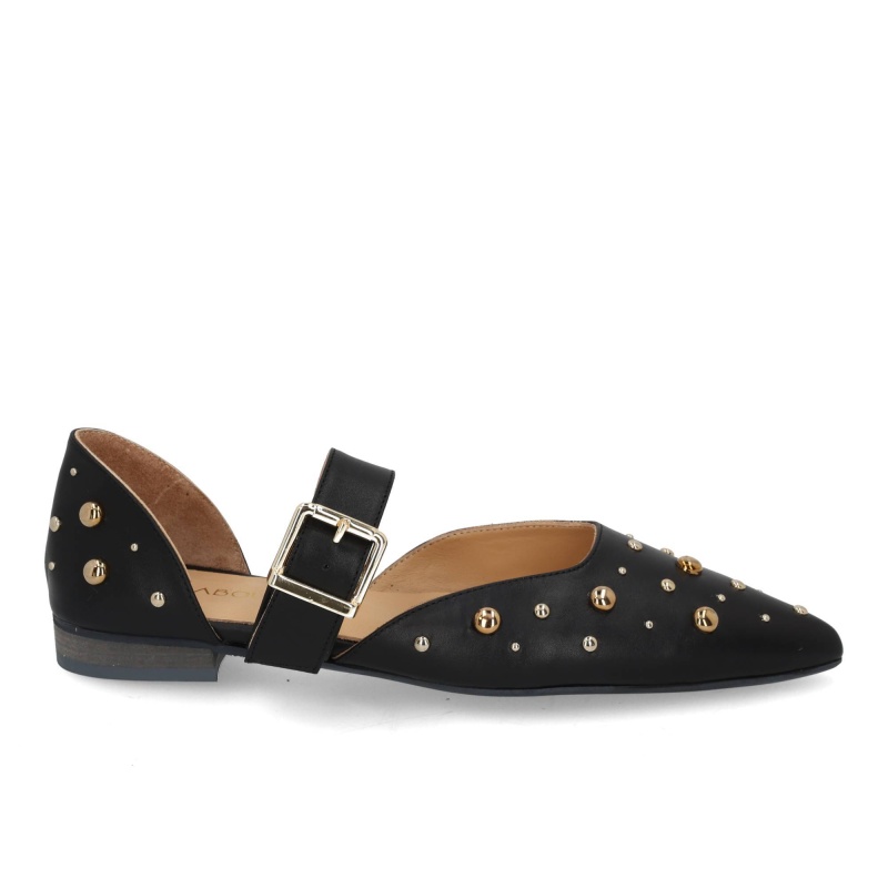 Babouche G-Ally-1 black Zwart