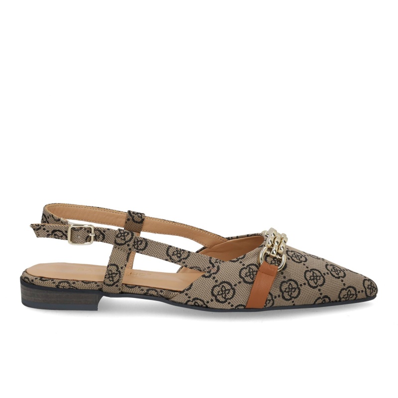 Babouche G-Lima-152 beige cognac Bruin