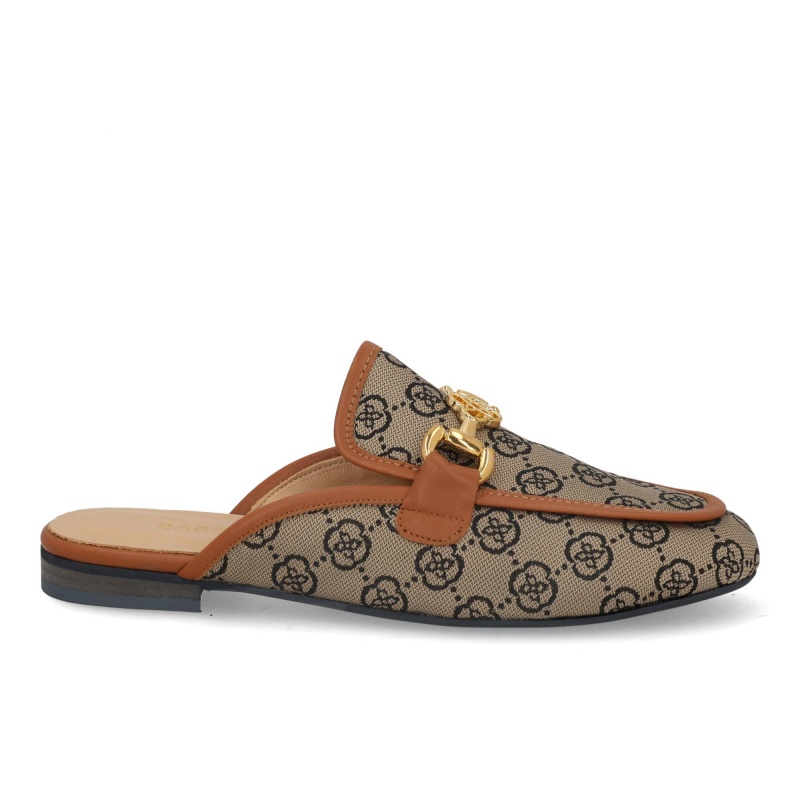 Babouche G-Nea-152 beige cognac Bruin