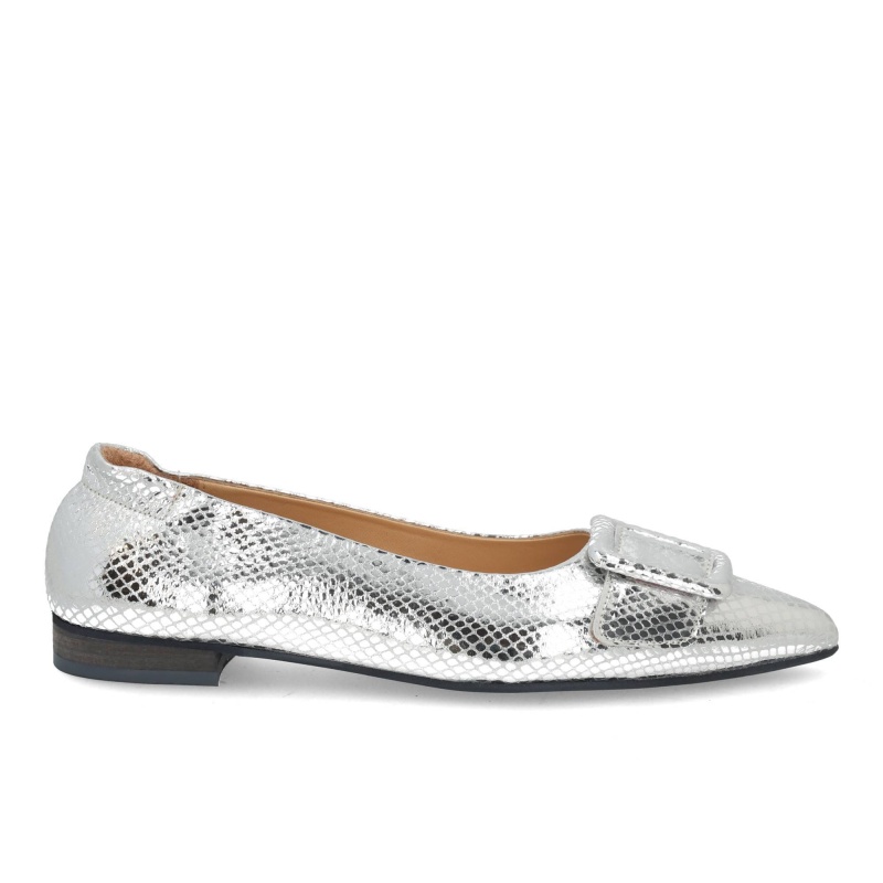 Babouche Jitse-30 silver Zilver