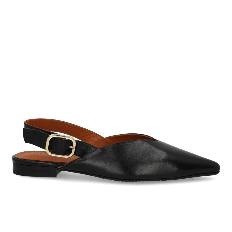 Babouche Sheri-105 black Zwart