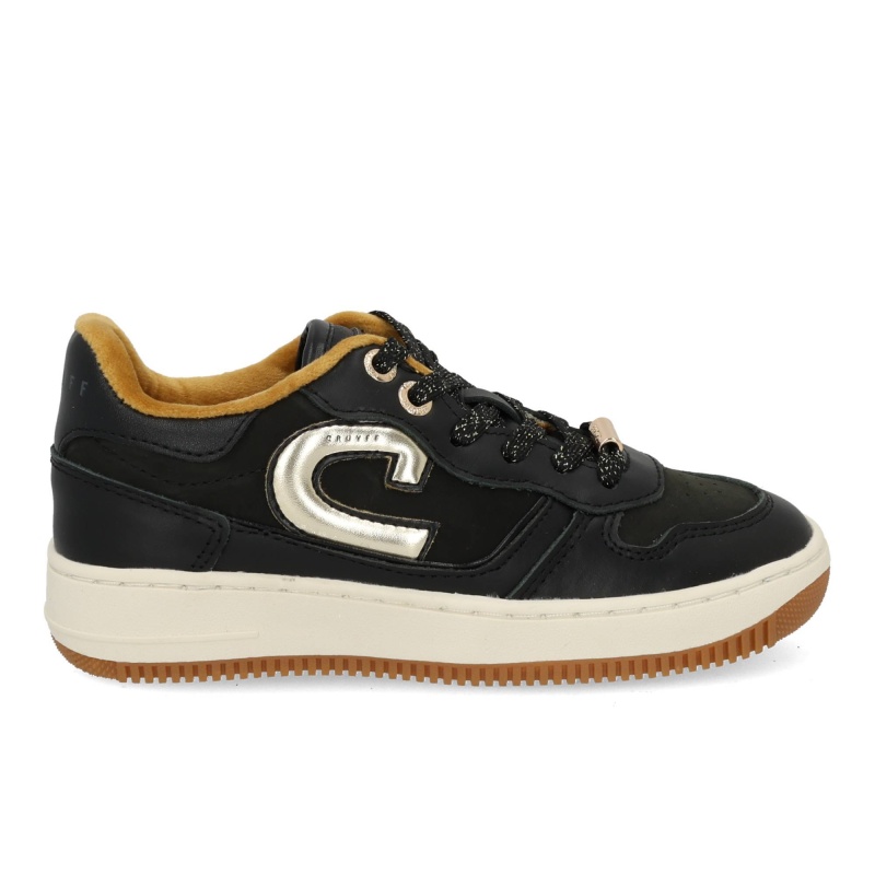 Cruyff Campo Low black gold Zwart