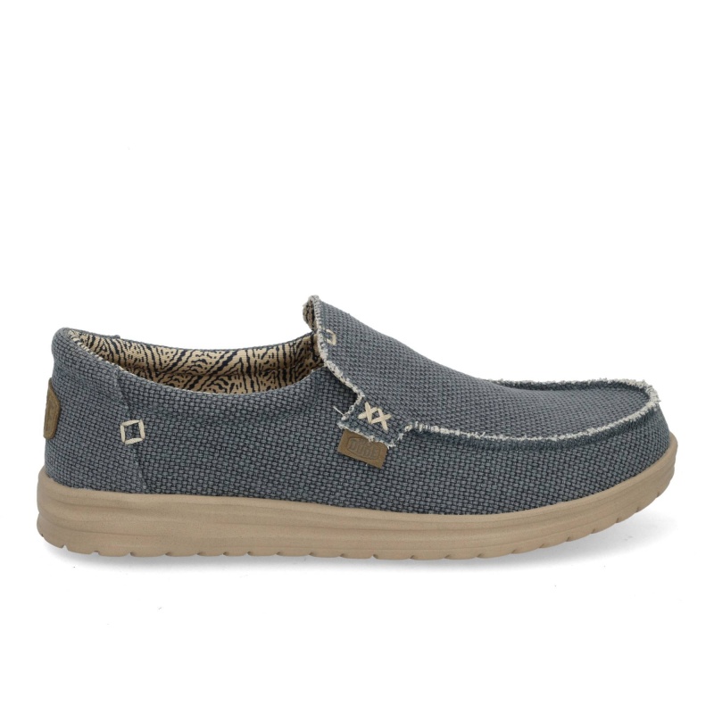 Hey Dude Mika braided deep blue Blauw
