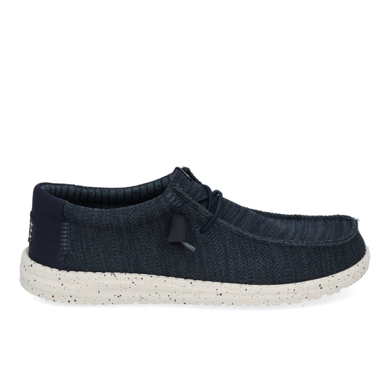 Hey Dude Wally stretch sox navy donkerblauw