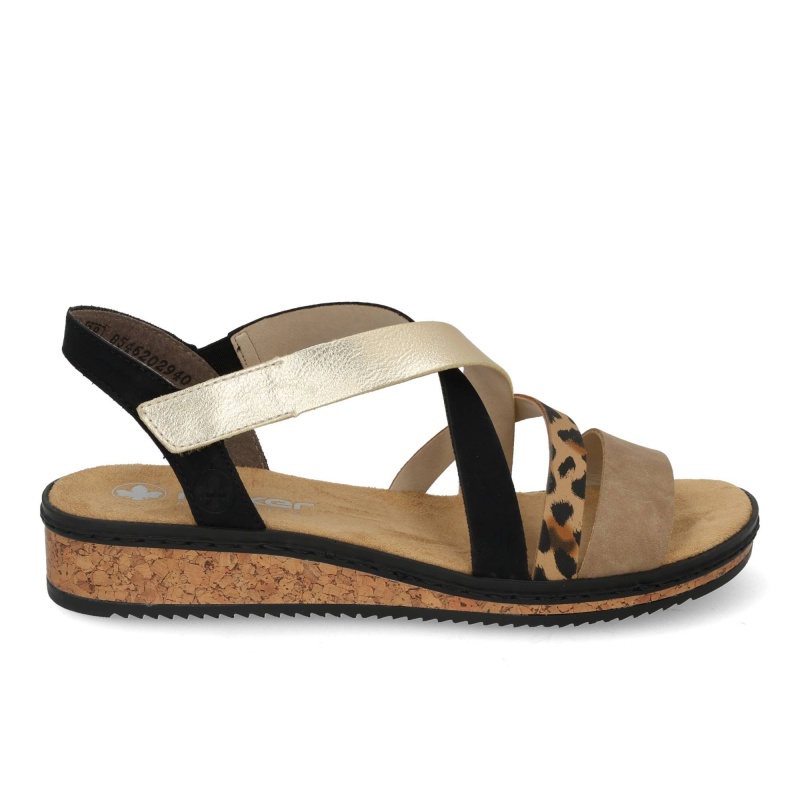 Rieker V3663 92 shell beige s Multi