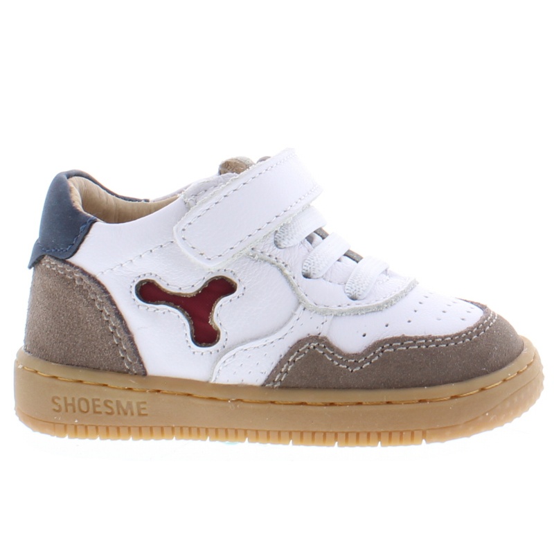 ShoesMe BN24S012-A white taupe multi bruin
