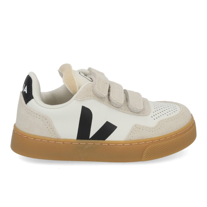 VEJA V-90 white black natu Wit
