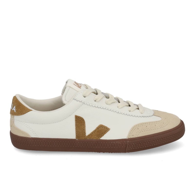 VEJA Volley white tent bark multi bruin