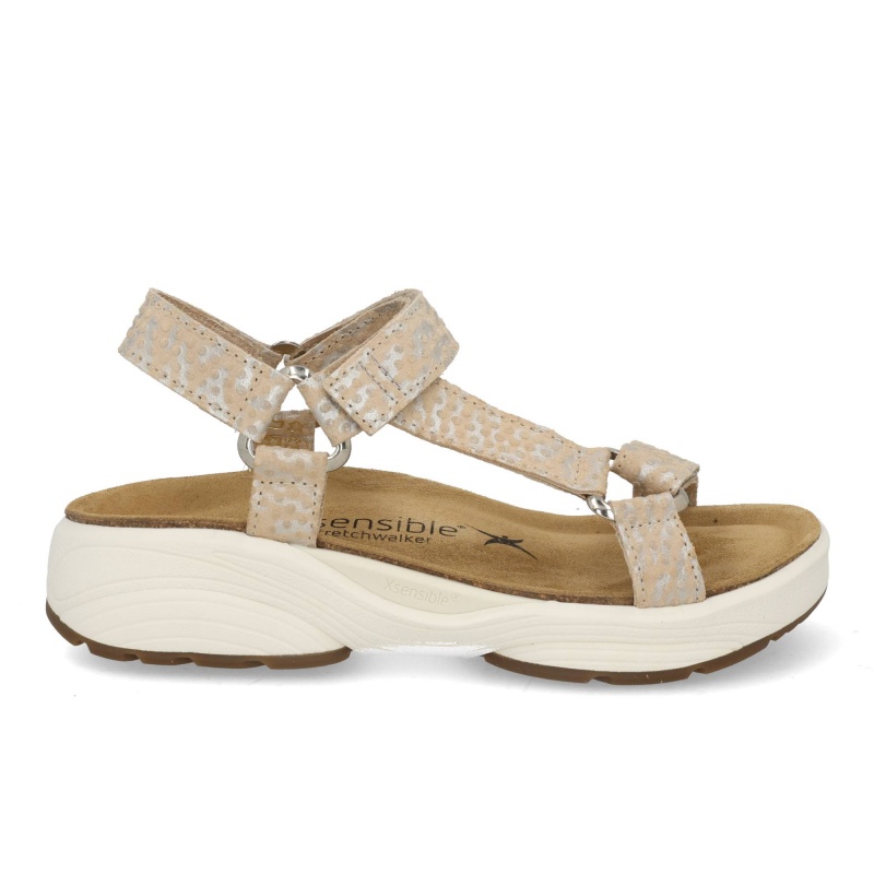 Xsensible Stretchwalker Passiflora 30806.5 446 sand fantasy Beige